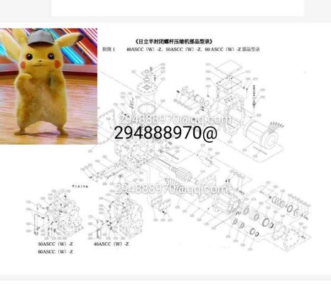 Mới thương hiệu gốc Hitachi máy làm mát không khí vít máy làm mát miếng đệm DPK và MPK G7D02275A G7D02276A